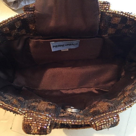 ๐โจ "Bead It!" Vintage Pierre Urbach Bronze Handbag โ A Dazzling Throwback โจ๐ - Picture 3 of 10